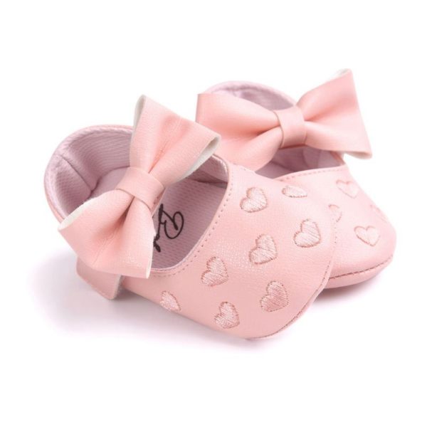 Baby Girl's Hearts Patterned Summer Shoes - Image 4