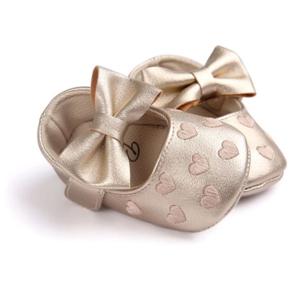 Baby Girl's Hearts Patterned Summer Shoes - Image 5