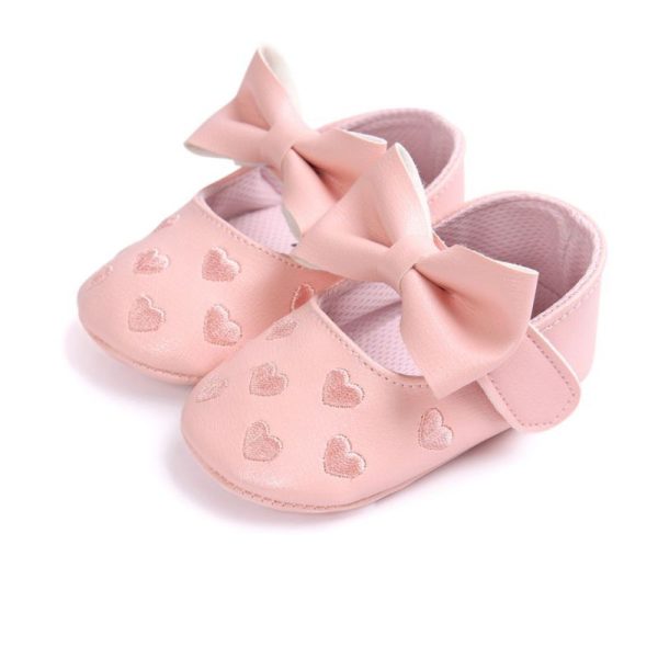 Baby Girl's Hearts Patterned Summer Shoes - Image 3